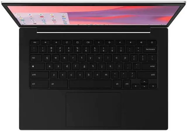 Alt view image 2 of 7 - Samsung Galaxy Chromebook Go 14" LED Laptop - Intel Celeron- 4GB Memory - 128GB Storage (Silver)