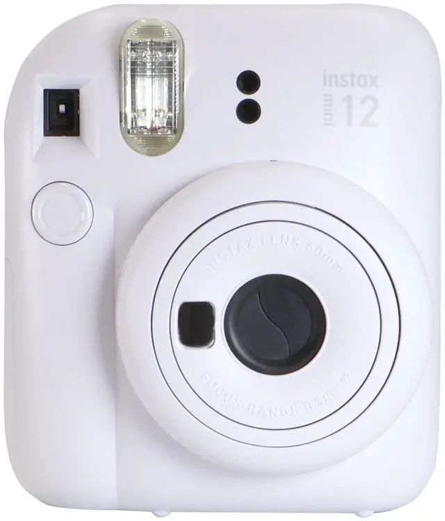 Alt view image 2 of 7 - All-in-1 Instax Mini 12 Clay White Camera Bundle Case Album Frames 60 Film Pack Kit Gift