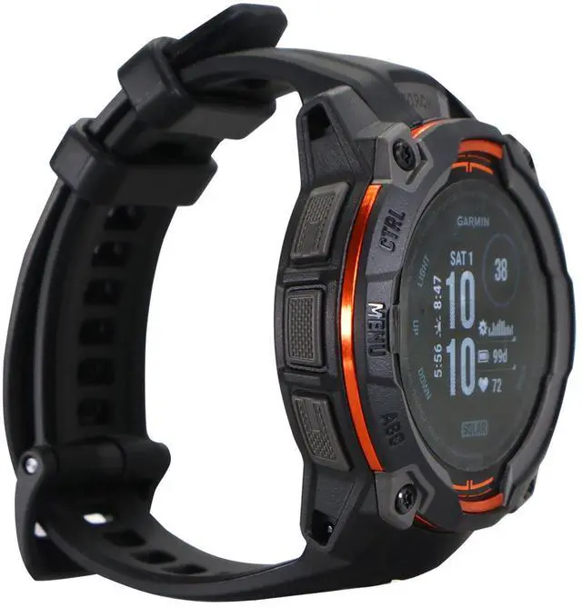 Alt view image 3 of 7 - Garmin Instinct 3 Solar Rugged Outdoor GPS Smartwatch - 45mm, Silicone Band (Black) Bundle