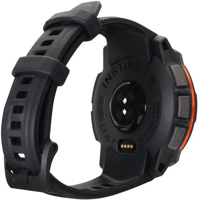 Alt view image 4 of 7 - Garmin Instinct 3 Solar Rugged Outdoor GPS Smartwatch - 45mm, Silicone Band (Black) Bundle