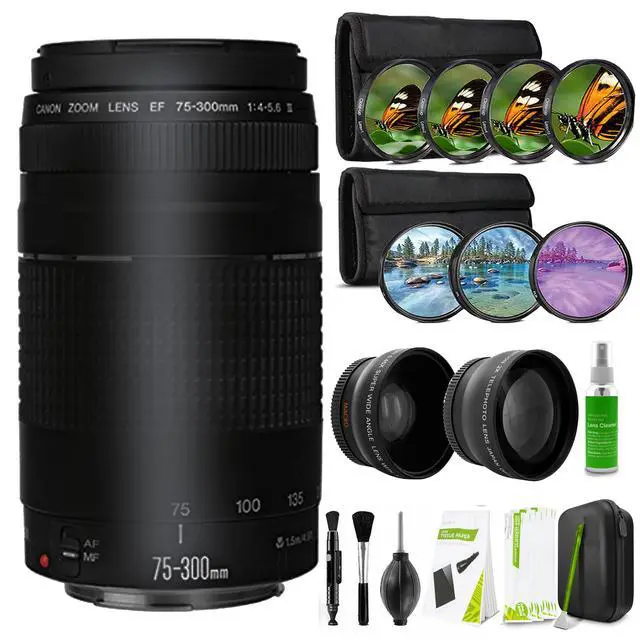 Main image of Canon EF 75-300mm f/4.0-5.6 III Lens Accessory Bundle
