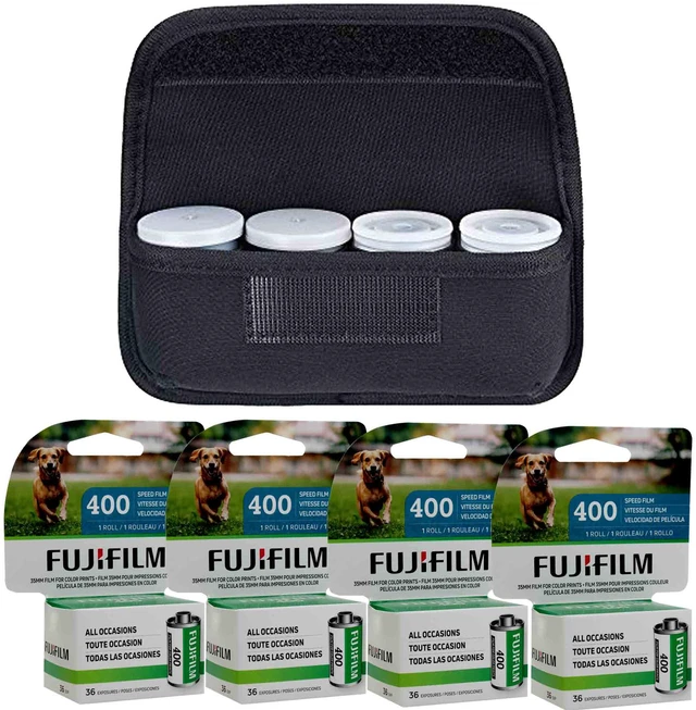 Main image of 4x FUJIFILM 400 Color Negative Film (35mm, 36 Exp) with Storage Carrying Case