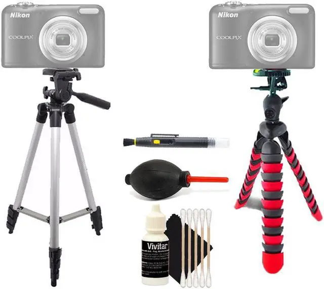 Main image of Tall Tripod + Flexible Tripod + Lens Pen + Dust Blower + 3pc Cleaning Kit
