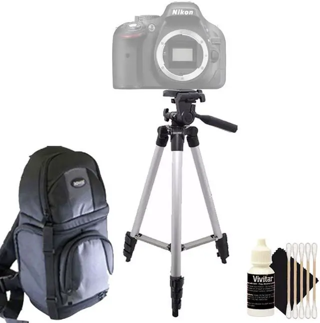 Main image of Tall Tripod + DSLR Backpack + 3pc Cleaning Kit