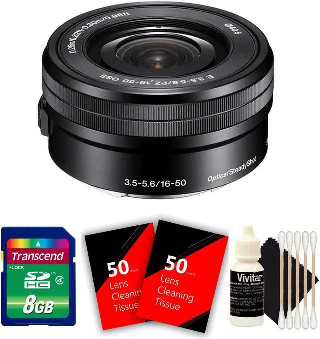 Main image of Sony E PZ 16-50mm f/3.5-5.6 OSS Lens with 8GB Top Accessory Kit