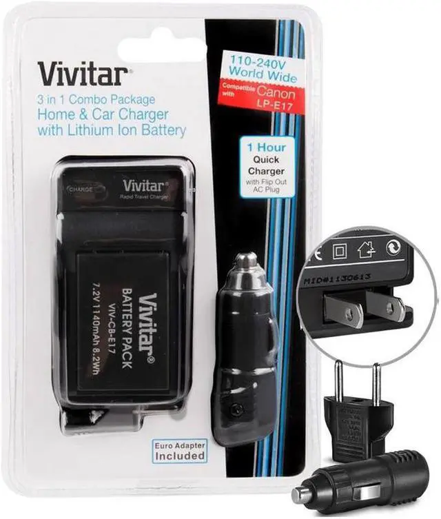 Main image of Vivitar New LP-E17 Canon Replacement Battery for Canon Rebel SL2 T7i T6i DSLR