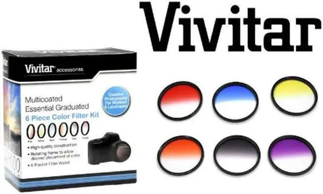 Alt view image 5 of 6 - Vivitar 72mm Graduated Color Multicoated Filter Set #VIV-FKGR6-72