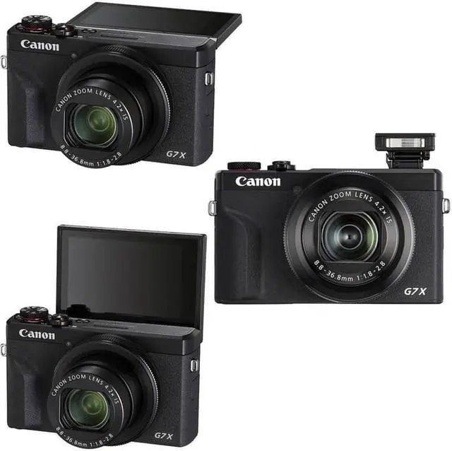 Alt view image 2 of 3 - Canon PowerShot G7 X Mark III Digital Camera (Black) with 32GB Memory Card