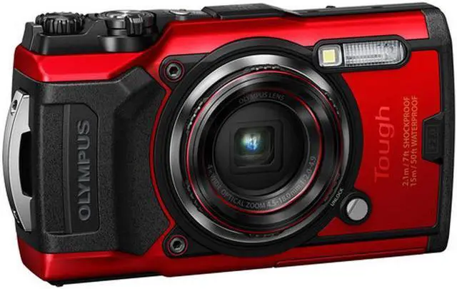 Alt view image 14 of 18 - Olympus Tough TG-6 Waterproof Camera, Red
