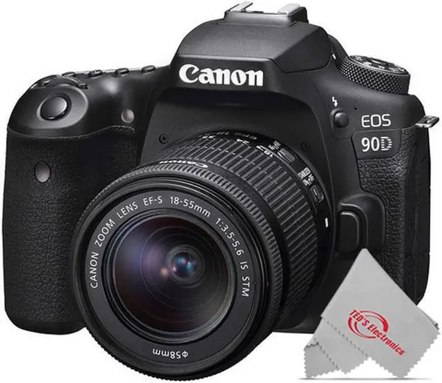 Alt view image 8 of 20 - Canon EOS 90D 32.5MP CMOS Digital SLR Camera with EF-S 18-55mm f/3.5-5.6 IS STM Lens