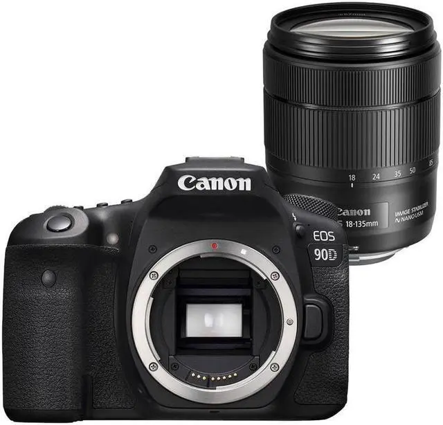 Alt view image 9 of 20 - Canon EOS 90D DSLR Camera with 18-135mm Lens