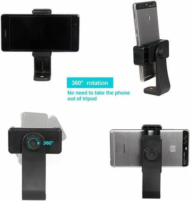 Alt view image 6 of 7 - Selfie Stick, Extendable Selfie Stick with Built-in Shutter Release, 360° Rotate Phone Mount
