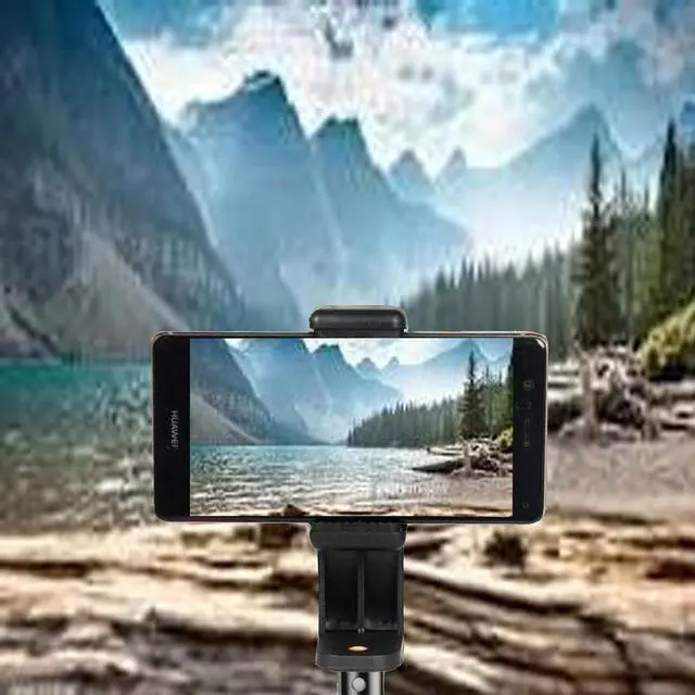 Alt view image 5 of 7 - Selfie Stick, Extendable Selfie Stick with Built-in Shutter Release, 360° Rotate Phone Mount
