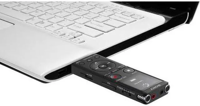 Alt view image 5 of 20 - Sony ICD-UX570 - Voice recorder - 4 GB - black