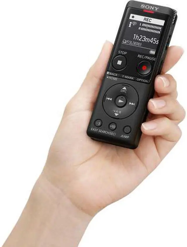 Alt view image 3 of 20 - Sony ICD-UX570 - Voice recorder - 4 GB - black