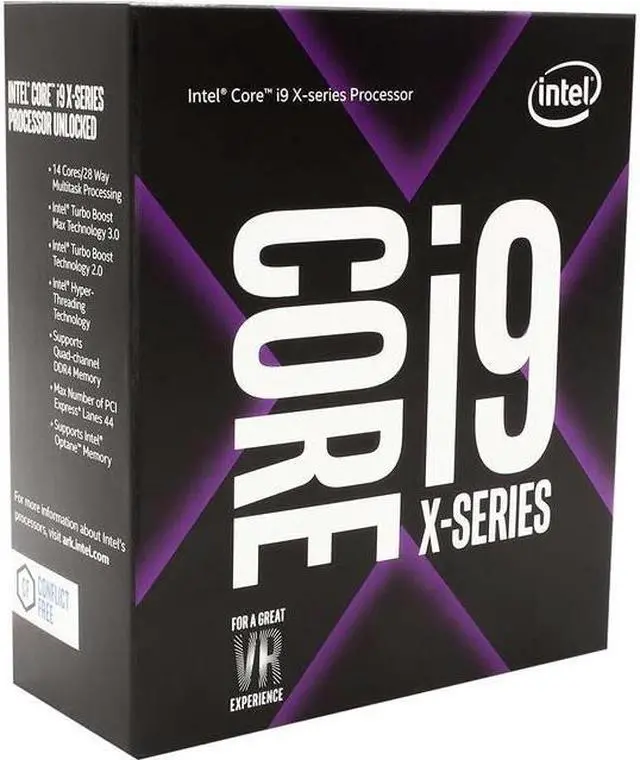Alt view image 4 of 4 - Intel Core i9 X-Series - Core i9-7940X Skylake X 14-Core 3.1 GHz LGA 2066 165W BX80673I97940X Desktop Processor