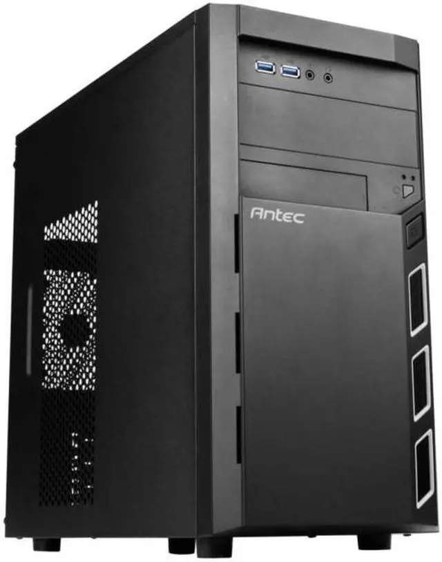 Alt view image 2 of 2 - Antec Value Solution VSK3000 Elite - Mini tower - micro ATX - no power supply - black - USB/Audio