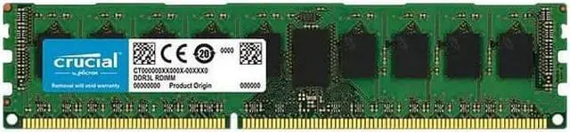 Alt view image 6 of 12 - Crucial 8GB 240-Pin ECC Registered DDR3 1866 (PC3 14900) Server Memory Model CT8G3ERSDD8186D