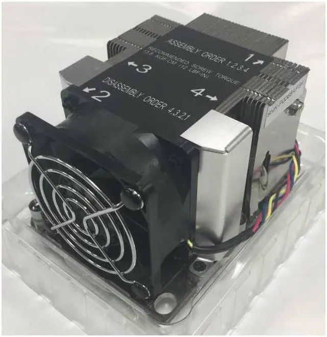 Alt view image 4 of 10 - Supermicro 2U Active CPU Heat Sink Socket LGA3647-0 (SNK-P0068APS4)