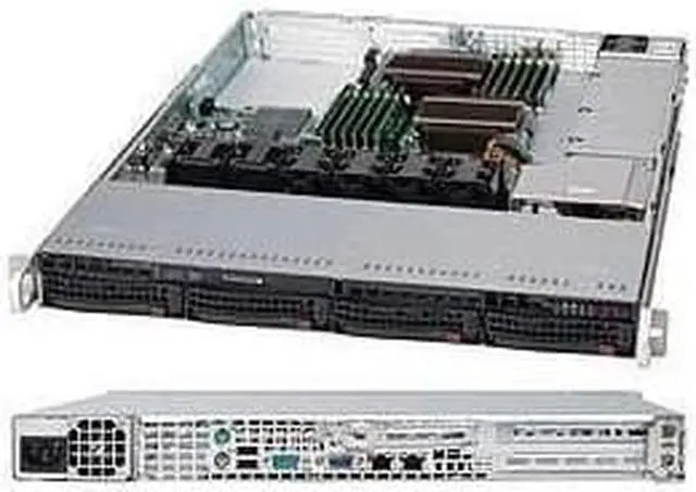 Alt view image 6 of 6 - Supermicro SuperChassis CSE-815TQC-605WB