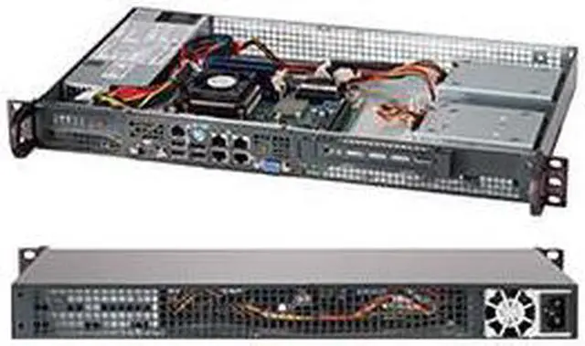 Alt view image 5 of 12 - BLACK 1U MINI SC505 CHASSIS W/
