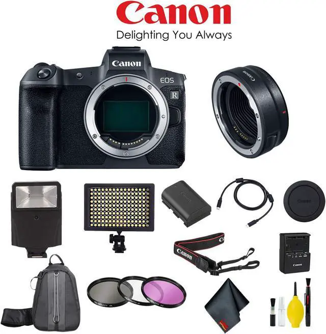 Main image of Canon EOS R Mirrorless Digital Camera with Mount Adapter EF-EOS R Kit, Intl - Daily Kit