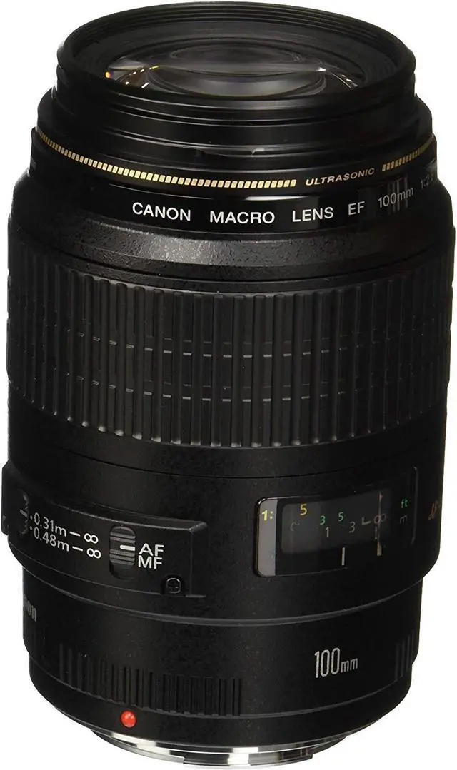 Main image of Canon EF 100mm f/2.8 Macro USM Fixed Lens for Canon SLR Cameras International Version (No Warranty)