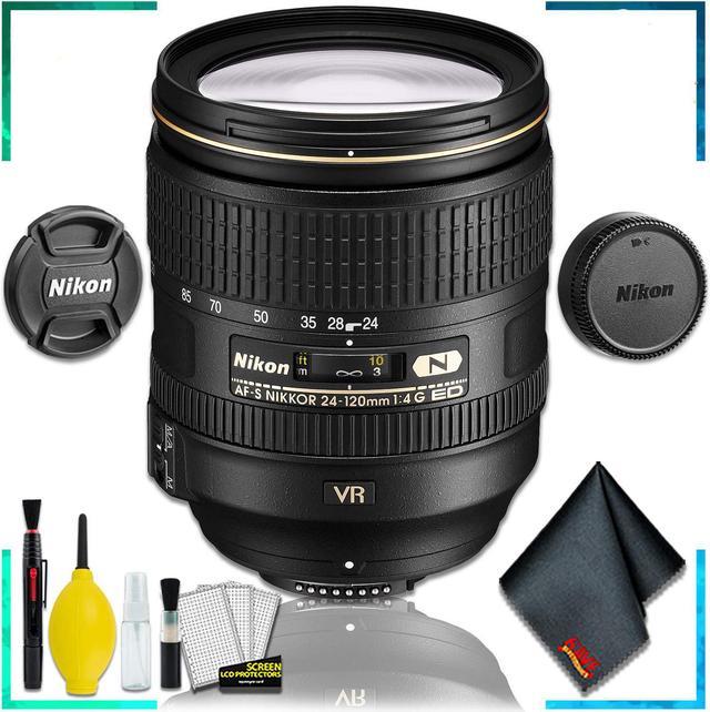 Nikon AF-S NIKKOR 24-120mm f.4G ED VR Lens (Intl Model) + Cleaning