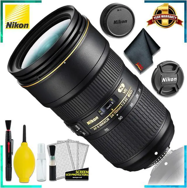 Main image of Nikon AF-S NIKKOR 24-70mm f/2.8E ED VR (Intl Model) + Cleaning Kit