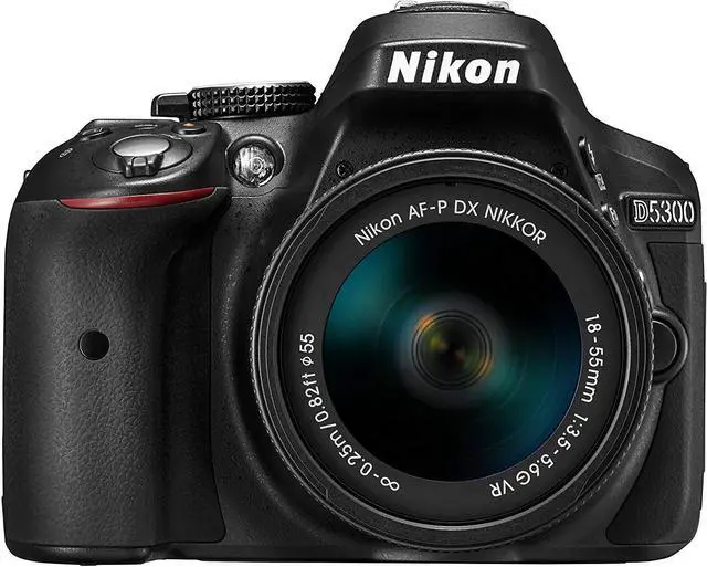 Alt view image 3 of 4 - Nikon D5300 DSLR Camera with AF-P 18-55mm VR Lens Bundle SanDisk 32GB SD Card + 9PC Filter Kit +  MORE - International