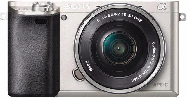 Alt view image 3 of 4 - Sony Alpha a6000 Mirrorless Digital Camera with 16-50mm Lens (Silver) + Battery + Charger + 64GB Bundle 3 - Internationa