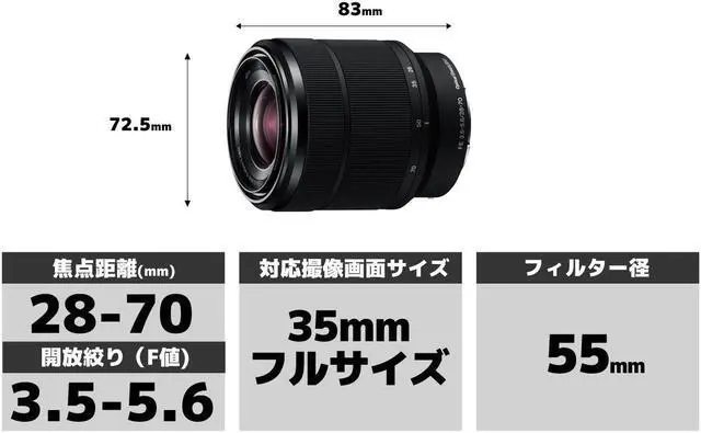 Alt view image 2 of 3 - Sony 28-70mm F/3.5-5.6 OSS Lens