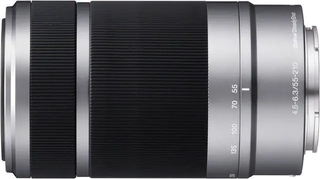 Alt view image 3 of 4 - SONY SEL55210 55-210mm f/4.5-6.3 Aspherical IS OSS Lens (Silver)