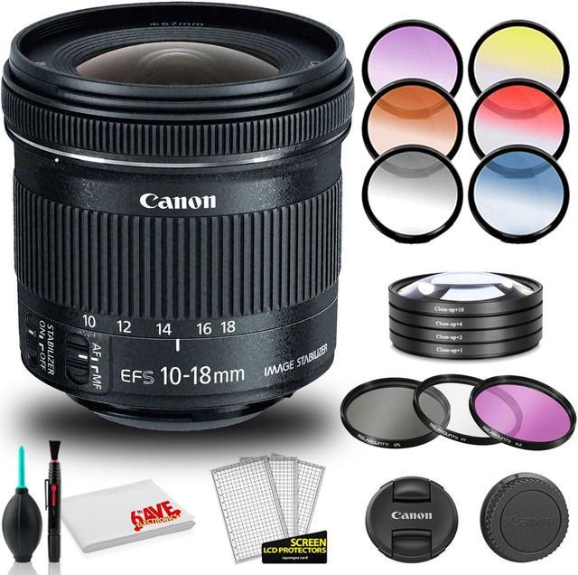 Canon EF-S 10-18mm f/4.5-5.6 IS STM Lens (International Model