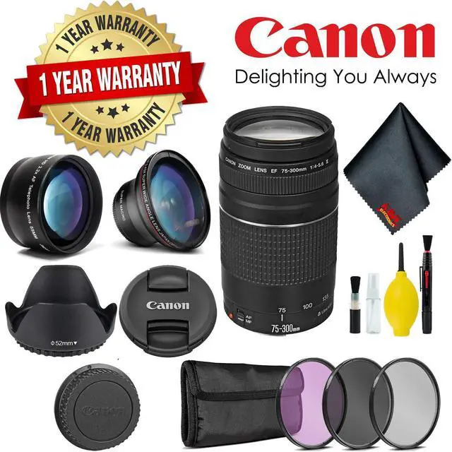 Alt view image 3 of 4 - Canon EF 75-300 mm F/4.0-5.6 III Lens (6473A003)