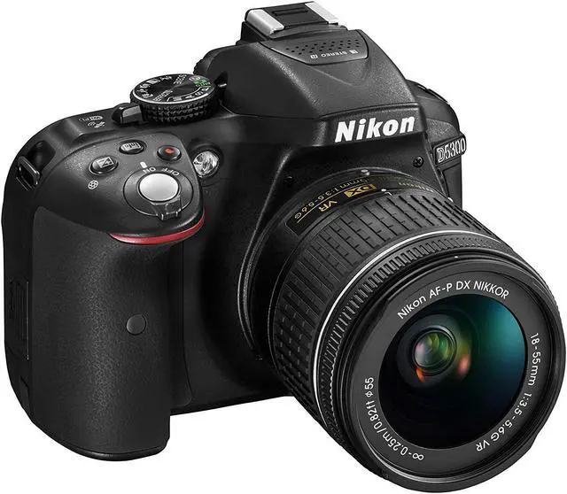 Alt view image 2 of 4 - Nikon D5300 DSLR Camera with AF-P 18-55mm VR Lens Bundle SanDisk 32GB SD Card + 9PC Filter Kit +  MORE - International