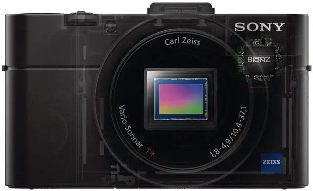 Alt view image 3 of 3 - Sony RX100 II 20.2 MP Premium Compact Digital Camera w/ 1-inch Sensor, MI (Multi-Interface) Shoe and tilt LCD Screen (DS