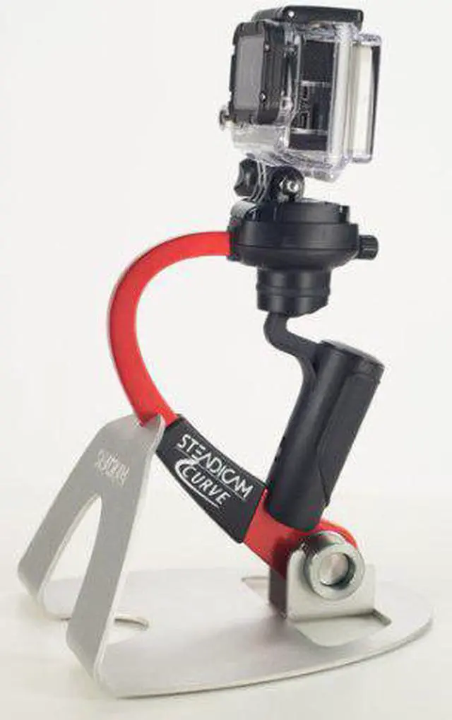 Alt view image 4 of 4 - Steadicam Curve-BK Handheld Video Stabilizer and Grip for GoPro Hero Cameras 3, 4 Black & Hero 5 (Red)