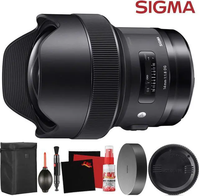 Main image of Sigma 14mm f/1.8 DG HSM Art Lens for Canon EF (450954) and Cleaning Accessories Bundle
