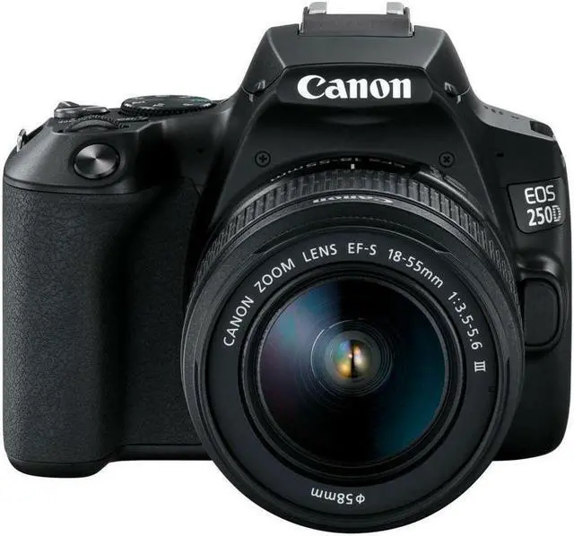 Main image of Canon EOS 250D (Rebel SL3) DSLR Camera w/ 18-55m DC Lens (International Model)
