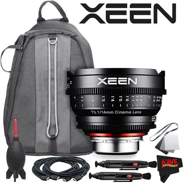 Alt view image 2 of 5 - Rokinon Xeen 14mm T3.1 Lens for Canon EF Mount With Professional Lens Backpack and Accessories