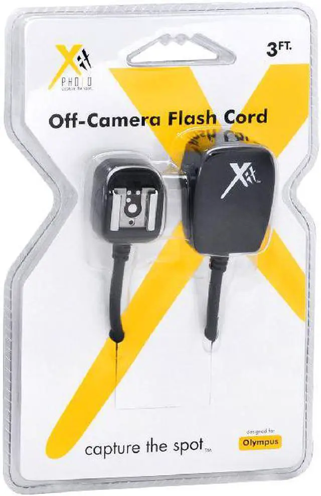 Alt view image 3 of 3 - Xit XTSCO Heavy Duty Off-Camera Flash Cords that Stretch to 7.5-Feet for Olympus (Black)
