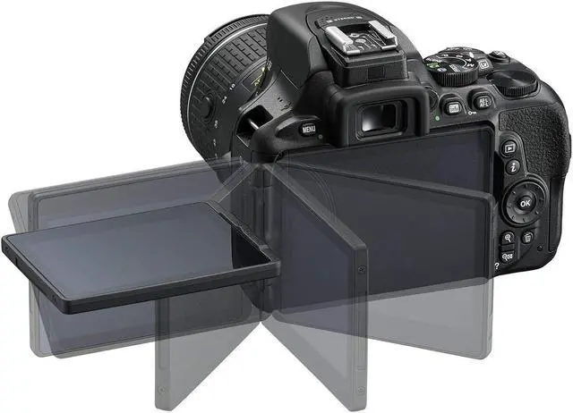 Alt view image 7 of 7 - Nikon 1576 D5600 DX-Format Digital SLR with AF-P DX NIKKOR 18-55mm f/3.5-5.6G VR Lens, Black (Renewed)