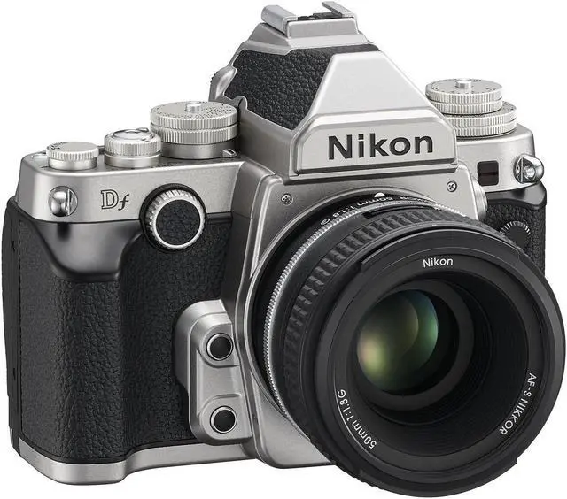 Alt view image 4 of 4 - Nikon Df 16.2 MP CMOS FX-Format Digital SLR Camera with AF-S NIKKOR 50mm f/1.8G Special Edition Lens (Silver)