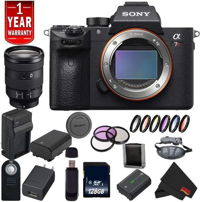Main image of Sony Alpha a7R III ILCE7RM3/B (A7RM3) Mirrorless Digital Camera International Model + Sony 24-105mm Lens Base Bundle
