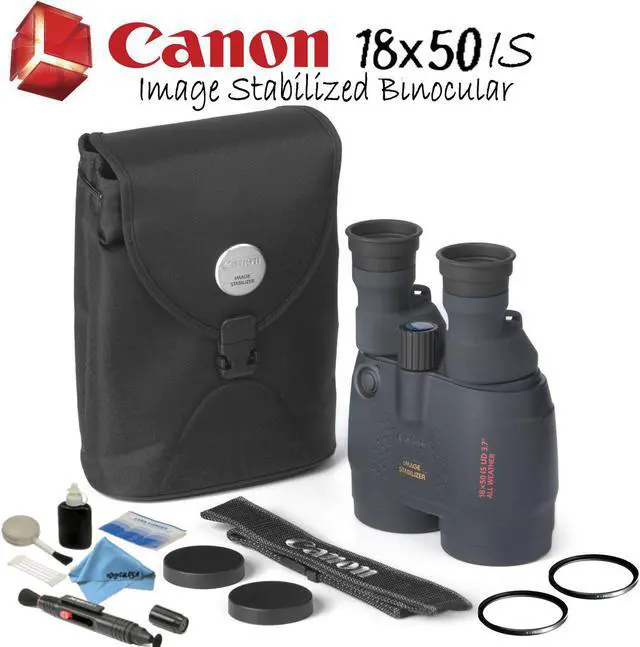 Main image of Canon 18x50 is Image Stabilized Binocular Starters Bundle