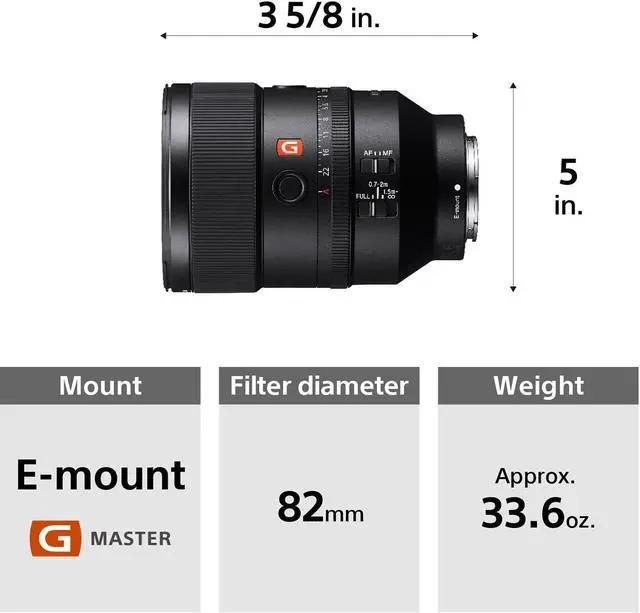 Alt view image 4 of 4 - Sony FE 135mm f/1.8 GM Lens (Intl Model) Accessory Kit Bundle