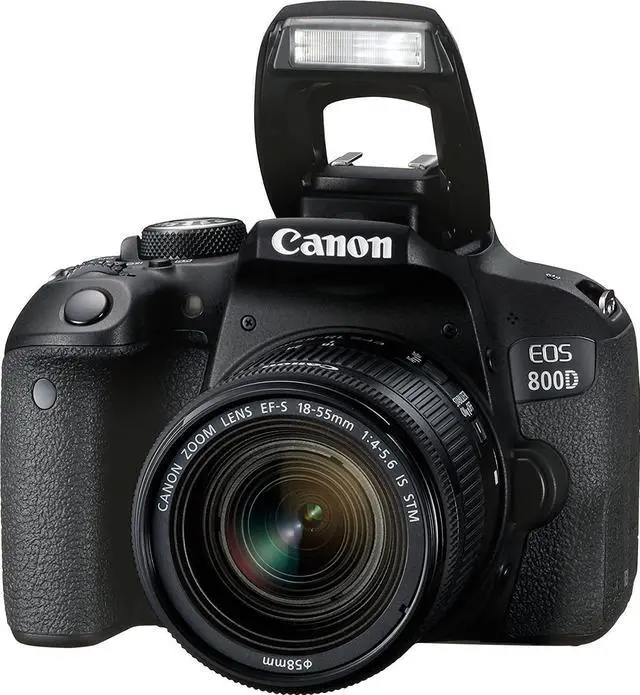 Alt view image 7 of 8 - Canon EOS 800D / Rebel T7i DSLR Camera with 18-55mm Lens + Creative Filter Set, EOS Camera Bag + Sandisk Ultra 64GB Card + 6AVE Electronics Cleaning Set, And More (International Model)