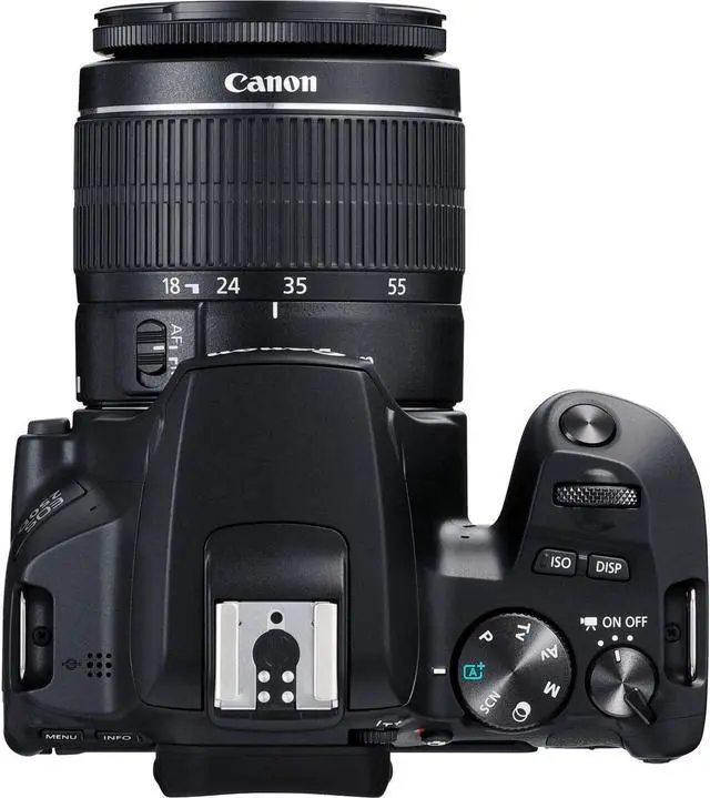 Alt view image 4 of 4 - Canon EOS 250D DSLR Camera with 18-55mm Lens (Black) (3453C002) + EOS Bag + Sandisk Ultra 64GB Card + Cleaning Set And More (International Model) |