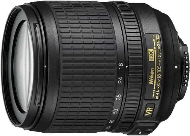 Main image of Nikon 18-105mm f/3.5-5.6 AF-S DX VR ED Nikkor Lens for Nikon Digital SLR Cameras (Renewed)
